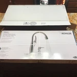 Kohler Mazz Single Handle Lever Pull-down Kitchen Faucet, Stainless R72511-SD-VS. Fixed Price $139.99.