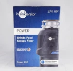 Insinkerator Power 900, 3/4 Hp Garbage DISPOSAL,(PB1029412). Fixed Price $126.00.