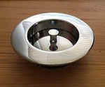 Solid Brass Universal Polished Chrome Garbage Disposal Flange Trim & Stopper Set. Fixed Price $39.99.