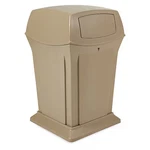 Rubbermaid Commercial FG917188BEIG Ranger(r) 45 Gal Square Outdoor Can, Beige,. Fixed Price $565.00.