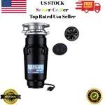 Garbage Disposal Anti-jam Stainless Steel Food Waste Grinding System, 1/2 Hp Eco. Fixed Price $152.67.