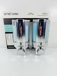 Better Living Aviva 2 Shower Dispenser Shampoo & Soap Organizer Hooks. Fixed Price $34.00.