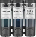 Shampoo And Conditioner Dispenser,shower Soap 3 Chamber No Drill Wall-. Fixed Price $41.95.
