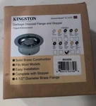Kingston Brass BS3008 Garbage Disposal Flange & Stopper 4-1/2" Brushed Nickel. Fixed Price $42.00.
