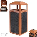 Square Waste Container With Dome Lid Commercial Outdoor Garbage Brown 15 Gallon. Fixed Price $167.99.