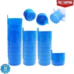 30 Pcs Water Bottle Caps Reusable Gallon Snap Lid Drinking Primo Non Spil. Fixed Price $10.13.