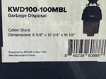 Kraus Wasteguard Hp Ultra-quiet Continuous Garbage Disposal KWD100-100MBL. Fixed Price $179.99.