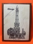 Chicago Wall Plaque Old Water Tower Circle Inc. 1985. Fixed Price $14.99.