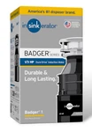 Insinkerator Badger 1XL 1/3 Hp Standard Series Food Waste Disposal - New. Fixed Price $85.45.
