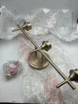 Ml Lighting 9703-MG Transitional Vanity Collection Modern Gold. Fixed Price $57.91.