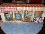 New Unused Complete Set Of 4 The Hangover Movie Drinking Pint Glasses Icup. Fixed Price $22.99.