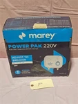 Marey Power Pak 220V 8.8KW Electric Indoor Tankless Water Heater 40FT Distance. Fixed Price $335.00.