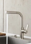 Dornbracht Elio Deck Mount Kitchen Faucet With Lever Handle, Platinum Matte. Fixed Price $2400.00.