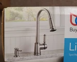 Moen Lindley Spot-resist Stainless Pulldown Kitchen Faucet CA87012SRS New Ob. Fixed Price $150.00.
