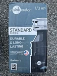 Insinkerator Badger - 1/3 Hp Food Waste Disposer New, Open Box. Fixed Price $85.50.