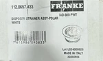 Franke WD-900-PWT Colorline 4-1/2" Garbage Disposal Flange Kit, White*new*. Fixed Price $36.99.