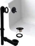 A592144-62 1-1/2" X 14" Black Poly Tubular Bath Waste & Overflow Assembly With. Fixed Price $66.99.