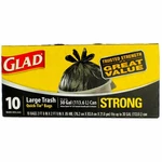Glad Quick Tietrash Bags, Large, 10 Count. Fixed Price $11.59.