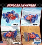 Mydova Amphibious Rc Monster Truck - 2.4GHZ 4WD 360ROTATING All Terrain Water. Fixed Price $33.30.