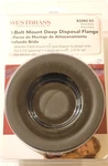 Westbrass 3-BOLT Mount Deep Sink Disposal Flange Matte Black R2082-62. Fixed Price $24.95.
