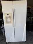 Energy Star 25.3 Cu. Ft. Side-by-side Refrigerator With Dispenser. Fixed Price $300.00.