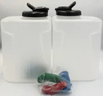 Carlisle 1 Gallon Mixing Pitcher Lot 2 Brewing Kombucha Syrup Prep Containers. Fixed Price $26.24.