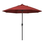California Umbrella 9' Round Deck Pool Patio Crank Lift - Red Olefin. Fixed Price $172.13.