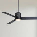 54" Casa Vieja Lex Matte Black Led Ceiling Fan With Remote. Fixed Price $399.99.