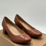 Marc Joseph New York Broad Street Pump Women 7 Brown Leather Block Heel EBAY2862. Fixed Price $34.97.