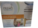 Primo Ceramic Bottled Water Cooler Dispenser With Wood Stand Model 900114. Fixed Price $85.00.