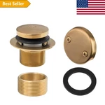 Universal Bathtub Drain Trim Kit Brushed Gold With Fast Installation. Fixed Price $48.59.
