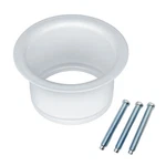 Mr. Scrappy 2.6" Extended Sink Flange For 3-BOLT Garbage Disposals, White. Fixed Price $29.99.
