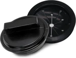 Hordion 3 Inch Garbage Disposal Splash Guard And Kitchen Sink Stopper, Black. Fixed Price $9.18.