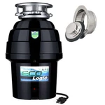 Eco Logic 3/4 Hp Kitchen Garbage Disposal, Polished Chrome Sink Flange & Stopper. Fixed Price $169.99.