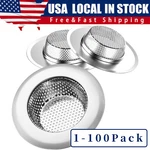 4.5" Kitchen Sink Strainer Stopper Stainless Steel Drain Basket Waste Plug. Fixed Price $51.79.