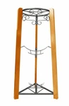Goldwell Designs 35" Inch Step Metal & Wood Floor Stand W/2 Bottle Storage. Fixed Price $64.99.
