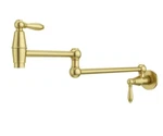 Pfister Port Haven GT533-TDBG Wall Mounted Pot Filler Faucet Brushed Gold New. Fixed Price $368.00.