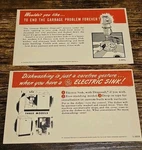 2 Vintage General Electric Sink Garbage Disposal Postal Cards. Fixed Price $9.99.