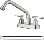 Aolemi Utility Sink 4 Inch Centerset, Laundry Faucets With Swivel Sp. Fixed Price $45.51.