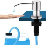 Soap Dispenser For Kitchen Sink With 47" Extension Tube Brushed Nickel. Fixed Price $10.72.