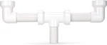 Keeney Insta-plumb 130-16QLK Push Fit Double Bowl Center 16-IN. Outlet Drain Pvc. Fixed Price $25.00.