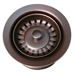 Whitehaus WH200 Bronze And Mahogany 3-1/2" Basket Strainer. Fixed Price $126.00.