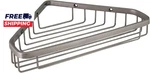 Sturdy Stainless Steel Corner Shower Caddy Basket 9.5-INCH Satin Nickel. Fixed Price $29.92.