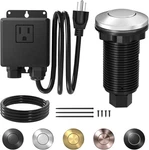 Garbage Disposal Air Kit, Sink Top Switch, Brushed Nickel, 2.6" Button. Fixed Price $37.96.