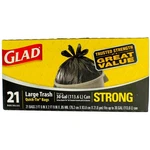 Glad Strong Quick-tie Large Trash Bags 30 Gallon 21 Count. Fixed Price $17.02.