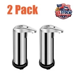 2 Sets Stainless Auto Handsfree Sensor Touchless Soap Dispenser Kitchen Bathroom. Fixed Price $17.45.