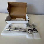 New, Kohler K-14377-CP Purist Toilet Paper Holder, Polished Chrome. Fixed Price $150.00.