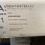 Newport Brass Jeter 5623/26 Chrome Cold Water Dispenser List $404. Fixed Price $129.02.