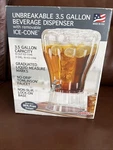 Unbreakable 3-1/2-GALLON Beverage Dispenser With Removable Ice-cone Buddeez Usa. Fixed Price $42.95.