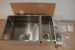 Franke PKX160 Peak Double Basin Undermount Gauge Stainless Steel Kitchen Sink. Fixed Price $758.10.